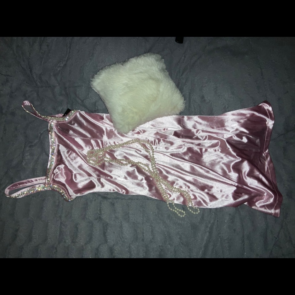 Pink Satin dress